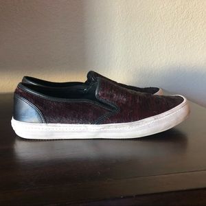 Rebecca Minkoff Ponyhair Slip On Sneakers sz 8.5